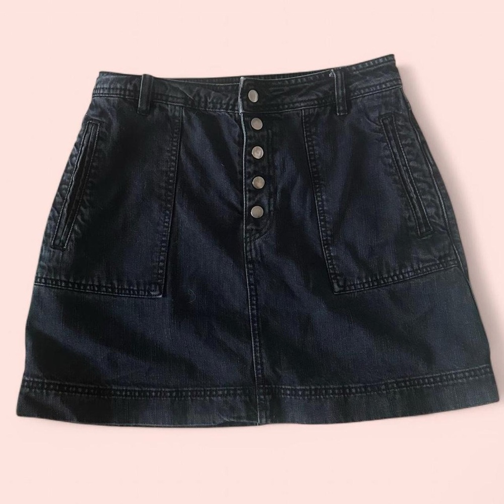 Free People Dark Blue Mini Skirt